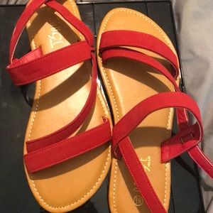 Red Sandals